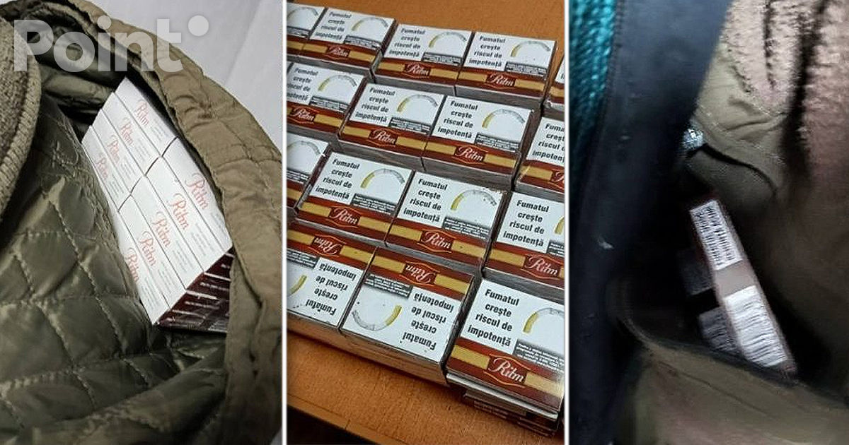 Un lot de țigări de contrabandă, depistat de ofițerii vamali la o ucraineancă.