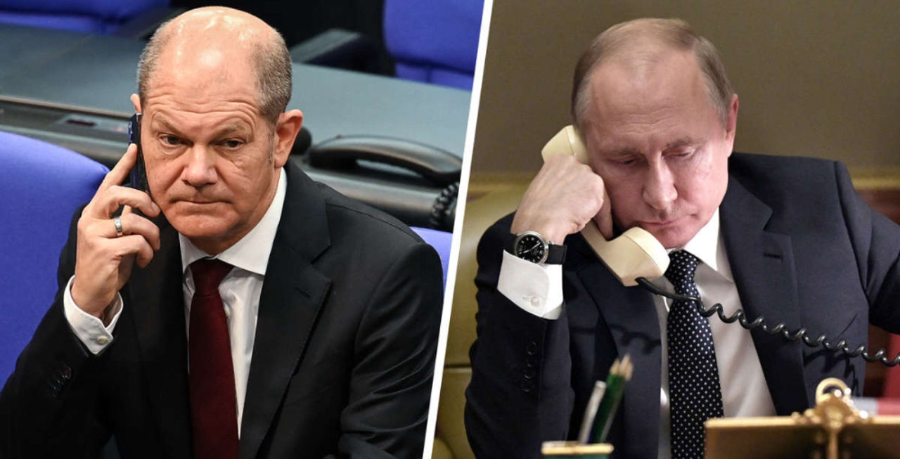 Putin și Scholz au avut prima conversație telefonică din ultimii doi ani.