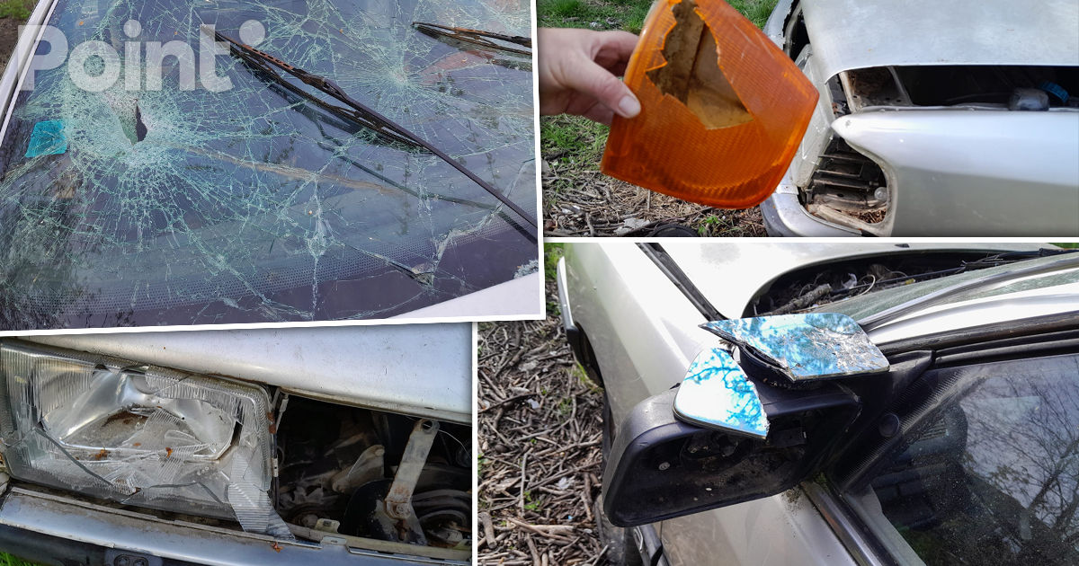 В Сороках группа молодых людей разбила авто школьного учителя.