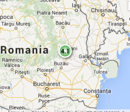 Un cutremur cu magnitudinea de 4,1 grade s-a produs, luni dimineata, in Vrancea, la o adancime de 17 kilometri.