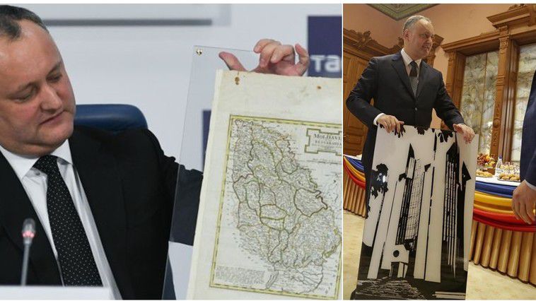 Cine și cu ce cadouri l-a fericit pe Igor Dodon, în 2017.