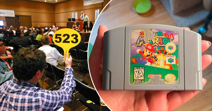 Забытый в ящике картридж с игрой Super Mario продали на аукционе за рекордные $1,5 млн. Коллаж Point.md.