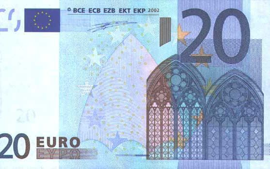 Bancnota face parte din noua serie, botezată "Europa", care actualizează designul şi elementele de siguranţă faţă de seria originală, lansată în 2001.