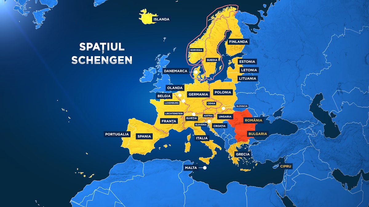 România și Bulgaria vor adera pe deplin în spațiul Schengen de la 1 ianuarie 2025.