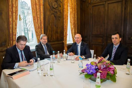 Comisar european: Susținerea pentru parcursul european al R.Moldova. Foto: gov.md
