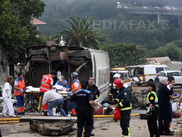 Zeci de răniţi în urma unui accident feroviar produs în Spania