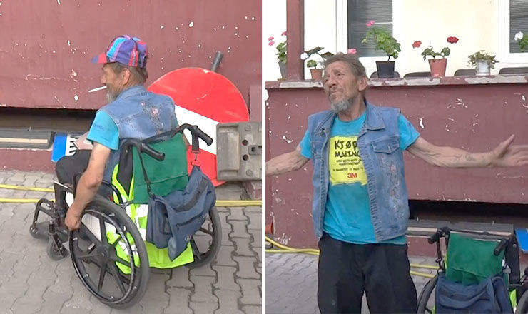 Мнимый парализованный попрошайка покинул полицию со штрафом в размере 300 румынских леев.