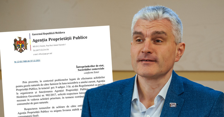 Слусарь: АПС рассылает письма в госкомпании с просьбой о приоритетной оплате газа. Коллаж: Point.md