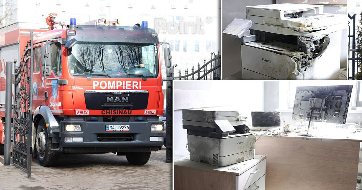 Incendiu în clădirea Ministerului Sănătății din Chișinău.