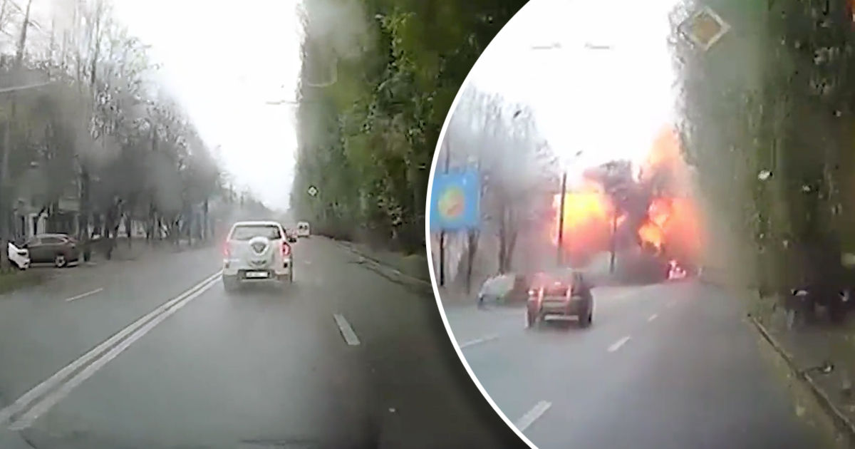 Зеленский опубликовал видео удара по Днепру.