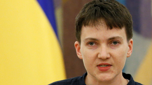 Савченко прибыла в ДНР для посещения пленных силовиков.