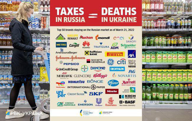 МИД Украины обнародовал список крупнейших компаний, которые остаются в России.