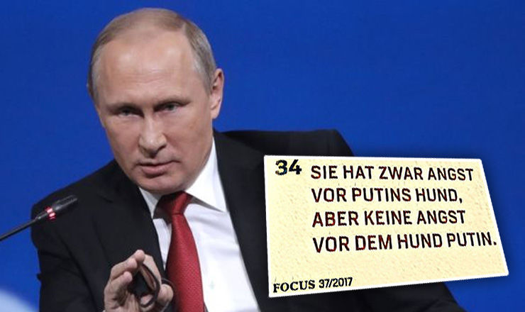 Немецкий журнал Focus принес извинения за оскорбительные формулировки, допущенные в одной из статей в адрес президента России Владимира Путина. 