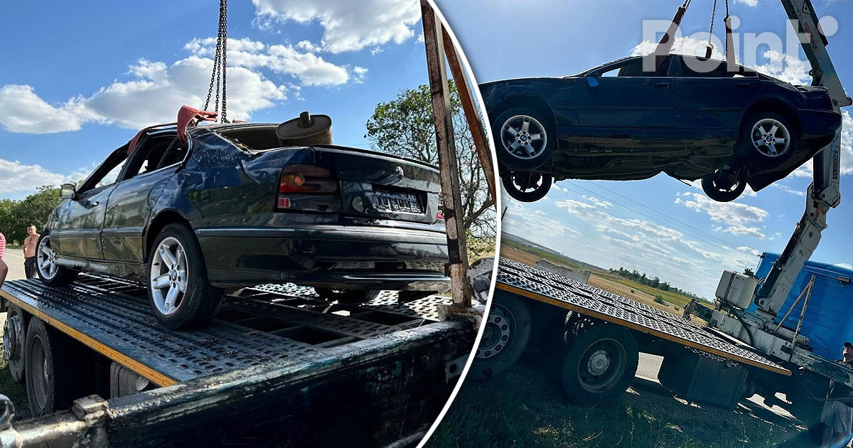 В Комратском районе перевернулся BMW: пострадала женщина-водитель.