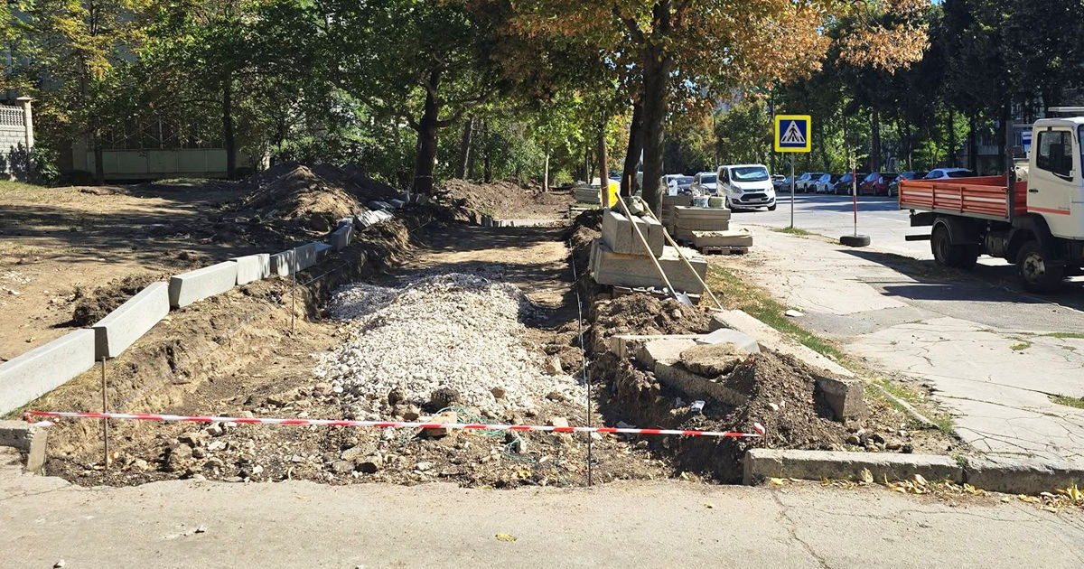 В Кишиневе продолжается реконструкция инфраструктуры.