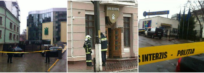 Încă o alarmă cu bombă la o bancă comercială din capitală.
