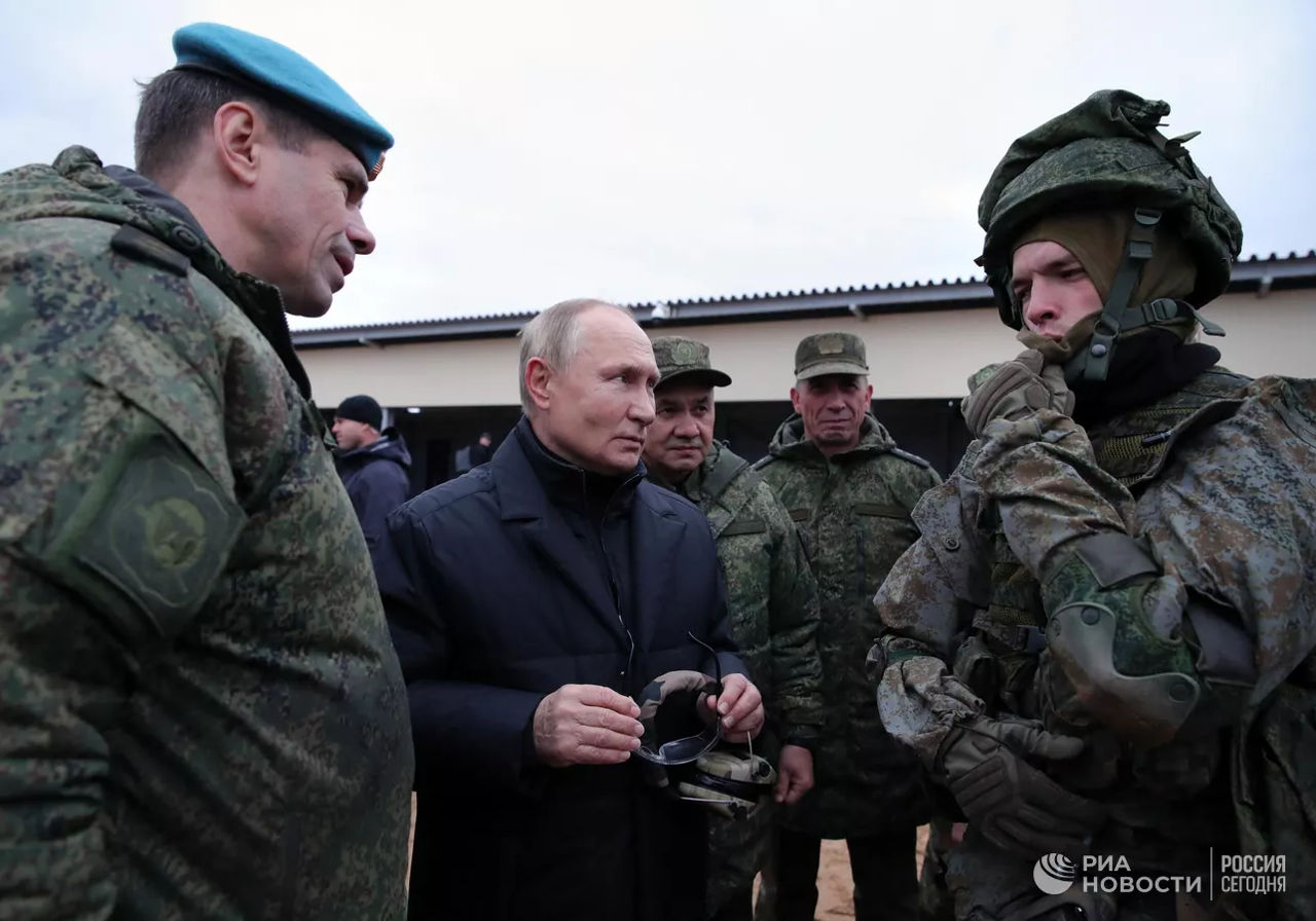 Путин проверил подготовку мобилизованных на полигоне в Рязанской области.