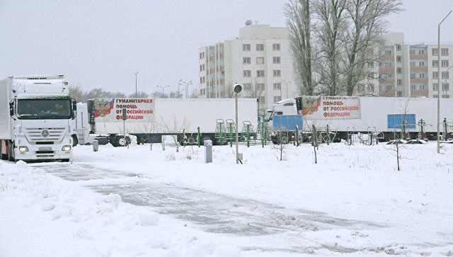 Россия отправит в Донбасс первую в этом году гуманитарную колонну МЧС. Фото: МЧС России