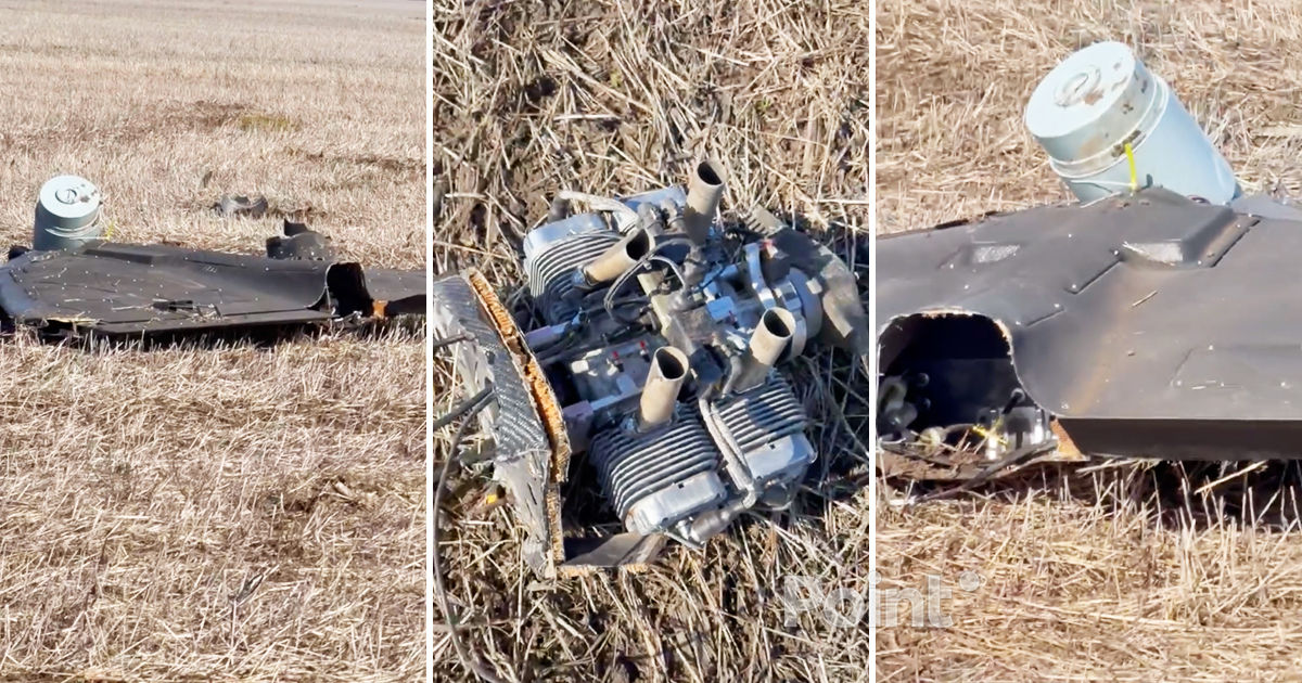 Мужчина из Штефан-Водского района показал вблизи, как выглядит упавший дрон.