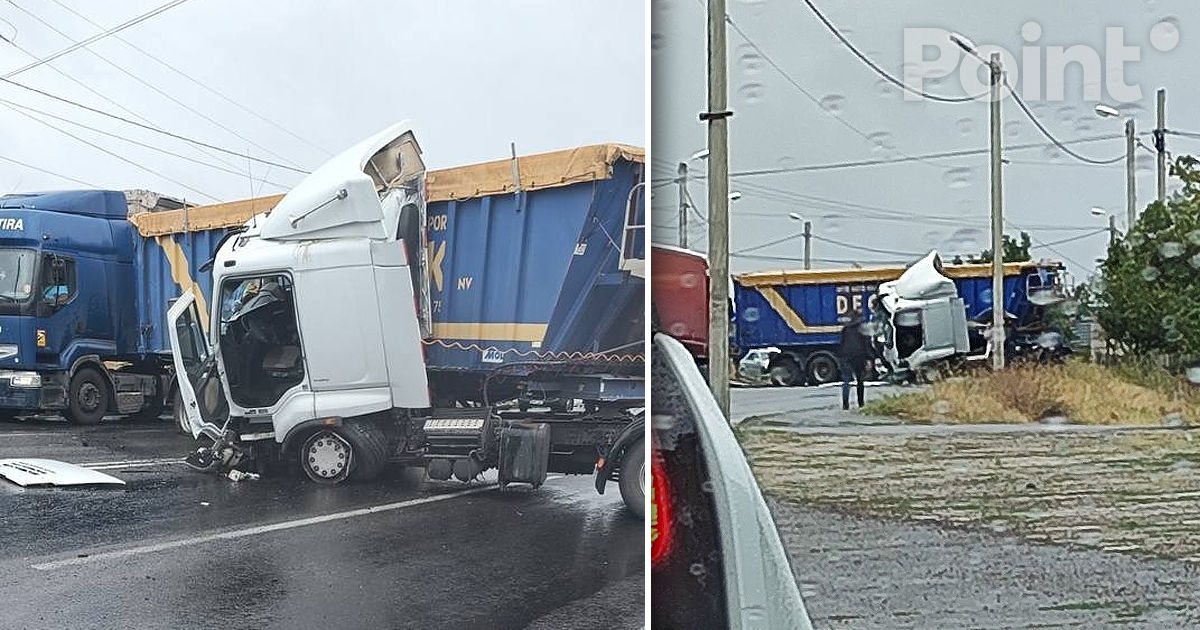 Accident rutier cu implicarea unui camion la Peresecina.