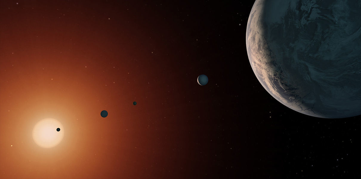 Определена плотность похожих на Землю планет системы TRAPPIST-1.