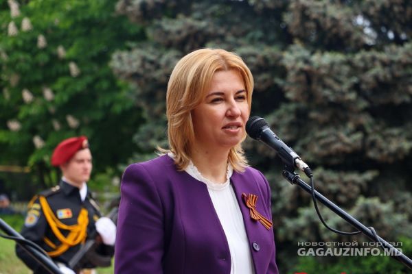 Башкан Ирина Влах на митинге в Комрате.
