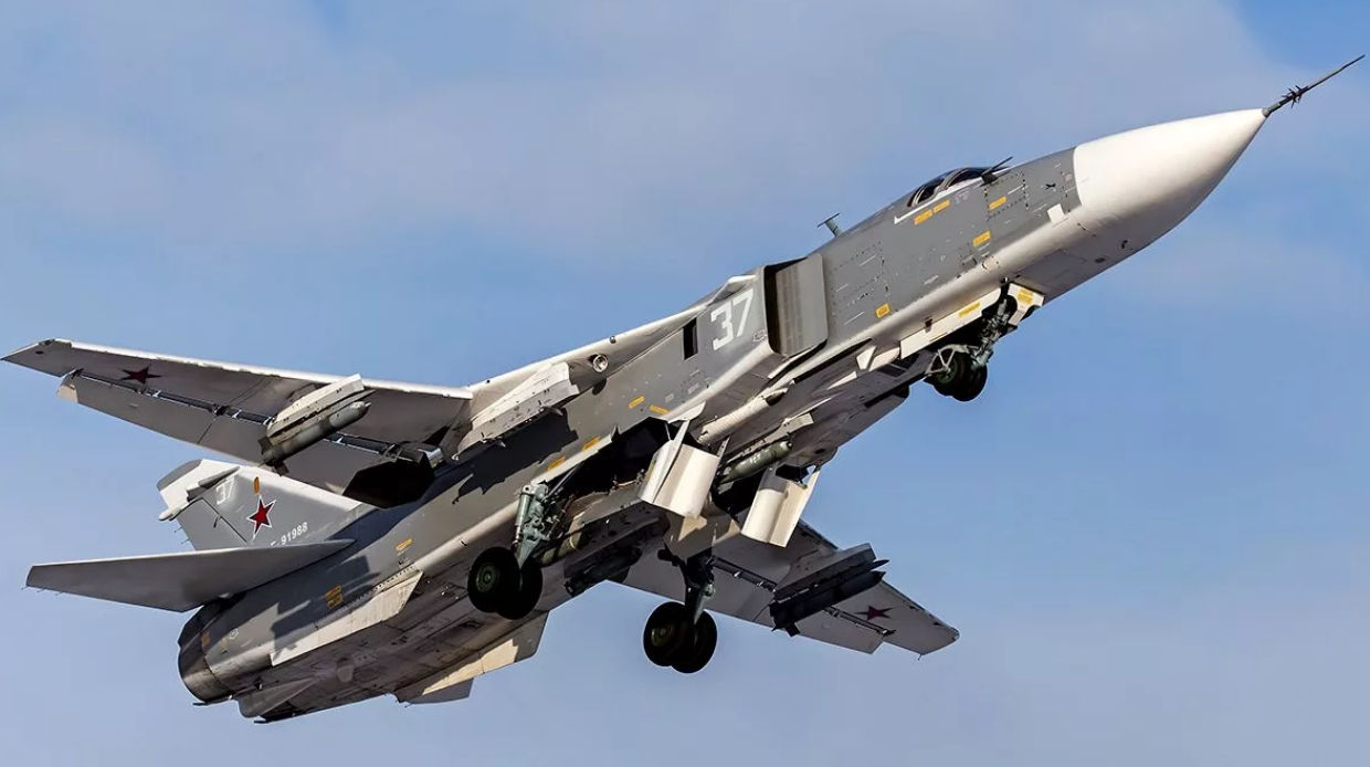В Волгоградской области потерпел крушение бомбардировщик Су-24.