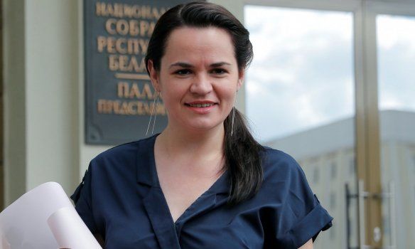 Тихановская вышла на связь со своим штабом.
