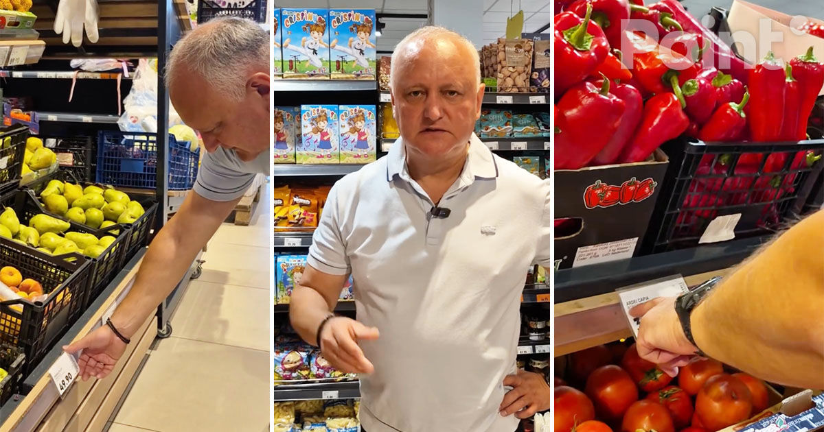 Додон снял ролик в магазине: "Груши из Африки, помидоры из Турции. Где молдавские?"