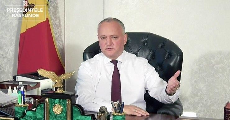 Президент Республики Молдова Игорь Додон.