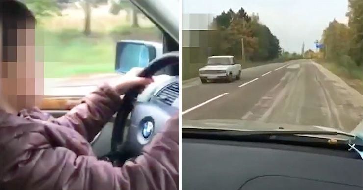 В Окнице отец доверил управление авто 12-летнему сыну.