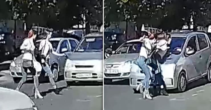 ДТП в Кишинёве: автомобиль наехал на двух девушек на "зебре". Коллаж: Point.md