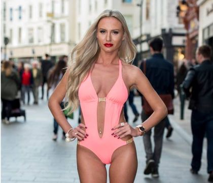 O moldoveanca participa la Miss Bikini Irlanda. Foto: protv.md