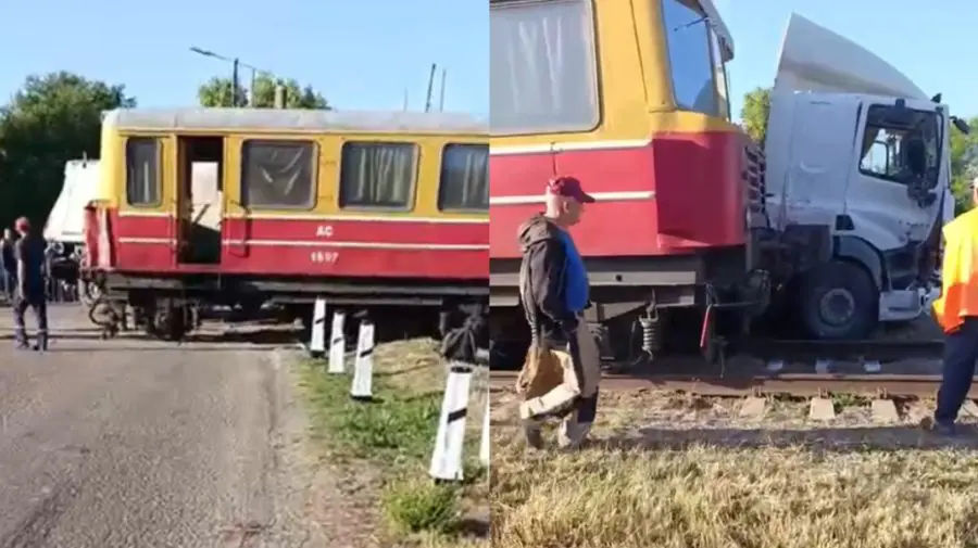 Accident la Socoleni: Un camion și un vagonet s-au tamponat.