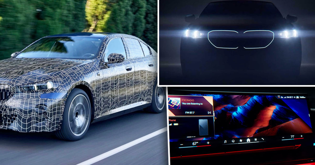 Новый BMW 5 Series 2024 показали на видео до премьеры. Коллаж: Point.md