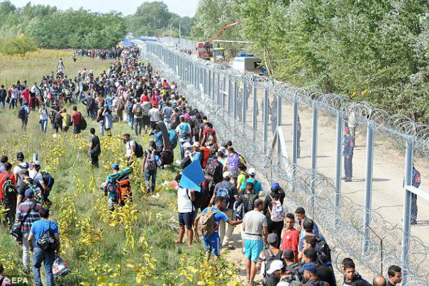 Refugiaţi care solicită azil în Europa, MINT că provin din Siria. Foto: democracy.md