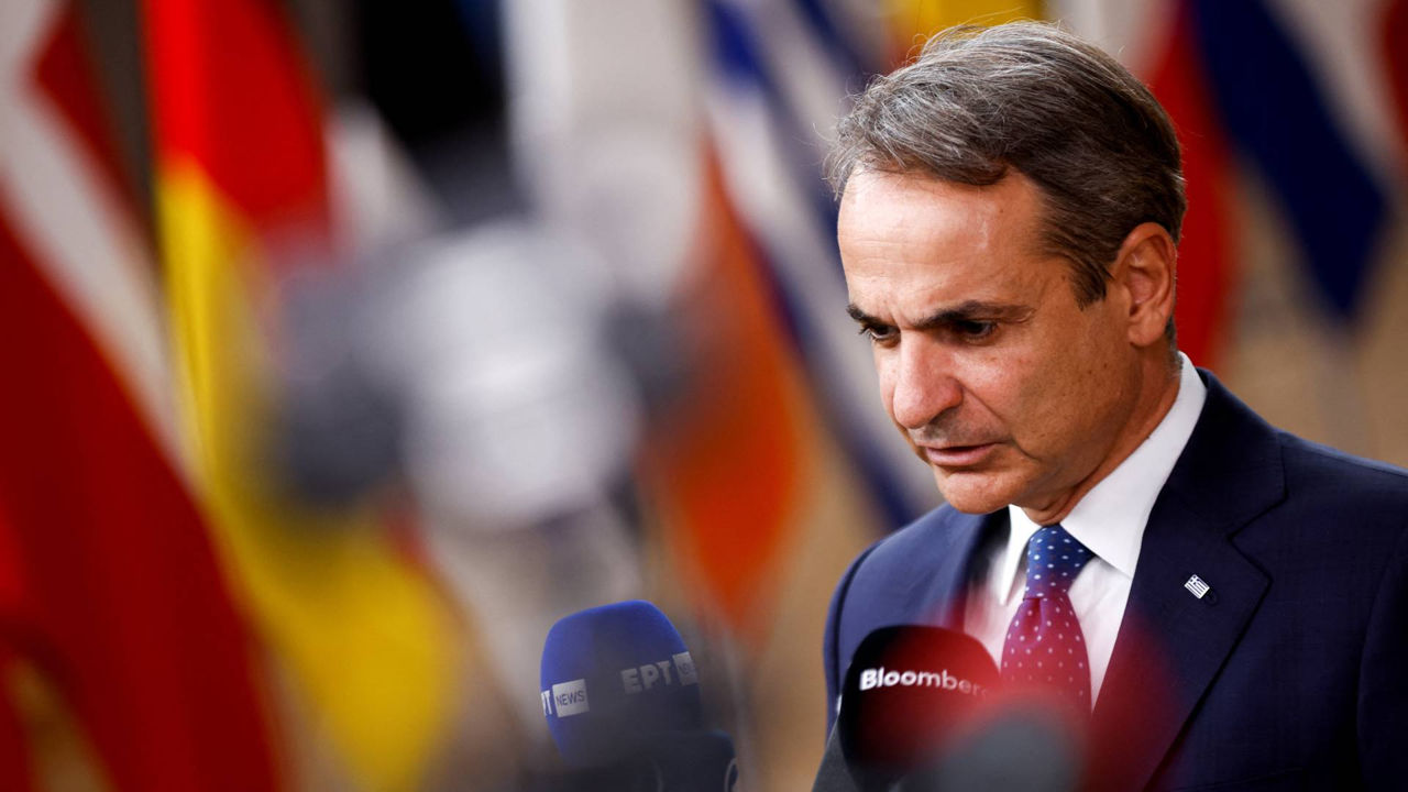 Prim-ministrul Greciei, Kyriakos Mitsotakis.