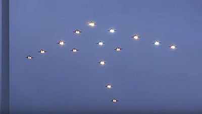Suedia: Pom de Crăciun exclusiv proiectat de avioane militare. Foto: publika.md