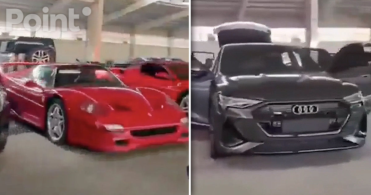 СМИ показали кадры с люксовыми автомобилями из гаража Башара Асада.