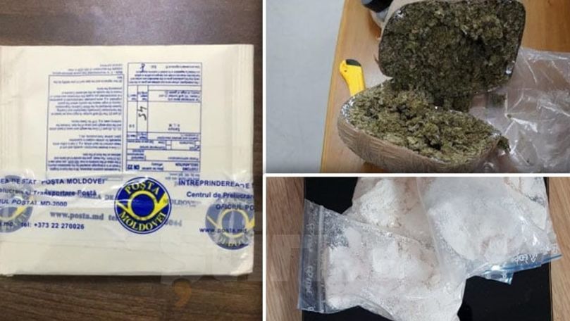 Мужчина задержан в Кишиневе при получении бандероли с марихуаной.