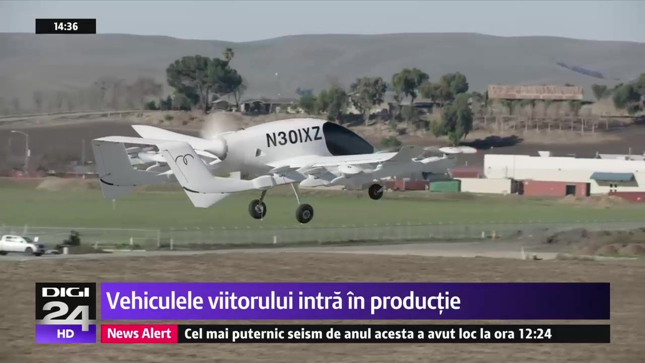 Vehiculele viitorului intră în producţie: Primul zbor cu taxiul zburător. Foto: digi24.ro