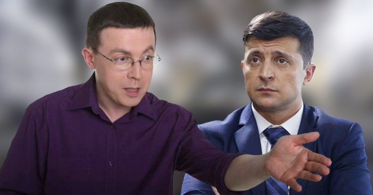 Украинский телеведущий назвал Зеленского "отрыжкой советской эпохи". Фото: Point.md.