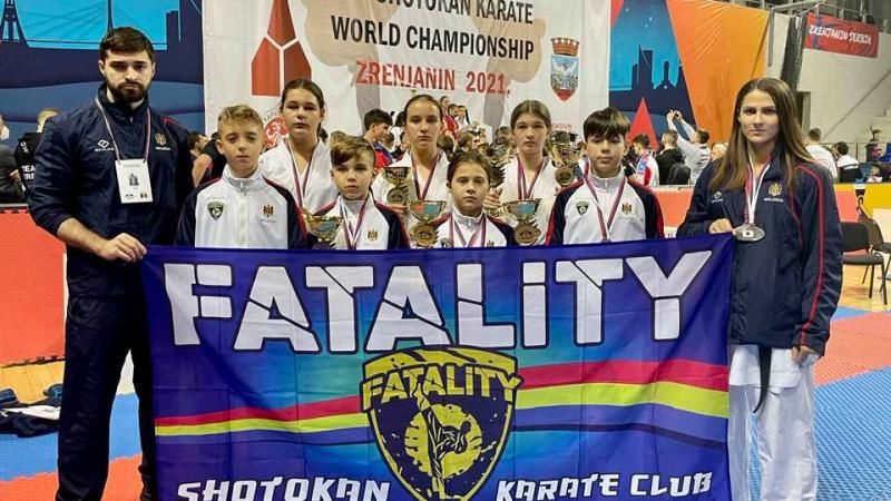 Анастасия Спыну завоевала 3 медали на чемпионате мира по сетокан карате.
