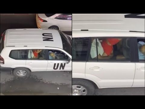 В ООН шокированы видео, на котором люди занимаются сексом в машине организации в Израиле.