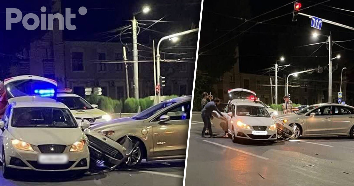 В центре Кишинева произошло ДТП.