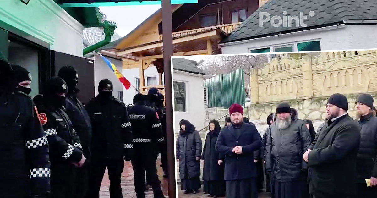 Обстановка у церква в Деренеу остается напряженной: присутствуют верующие и полиция.
