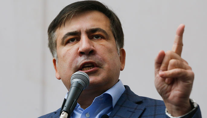 Бывший губернатор Одесской области Михаил Саакашвили.