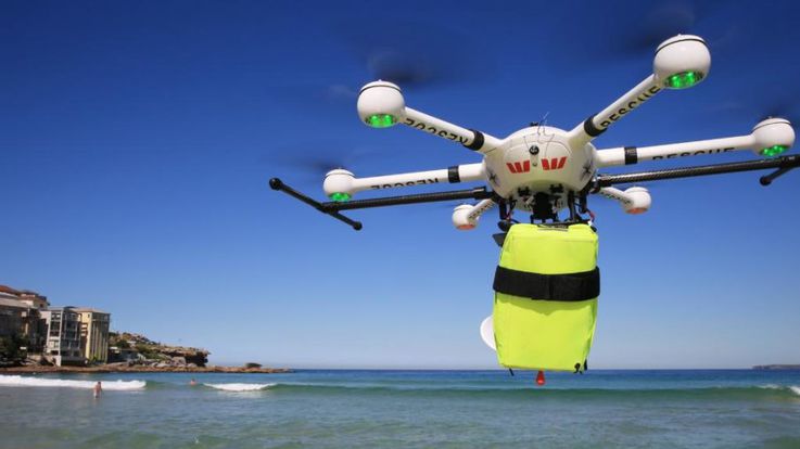 O dronă pentru prima dată a ajutat la salvarea de vieți omenești
