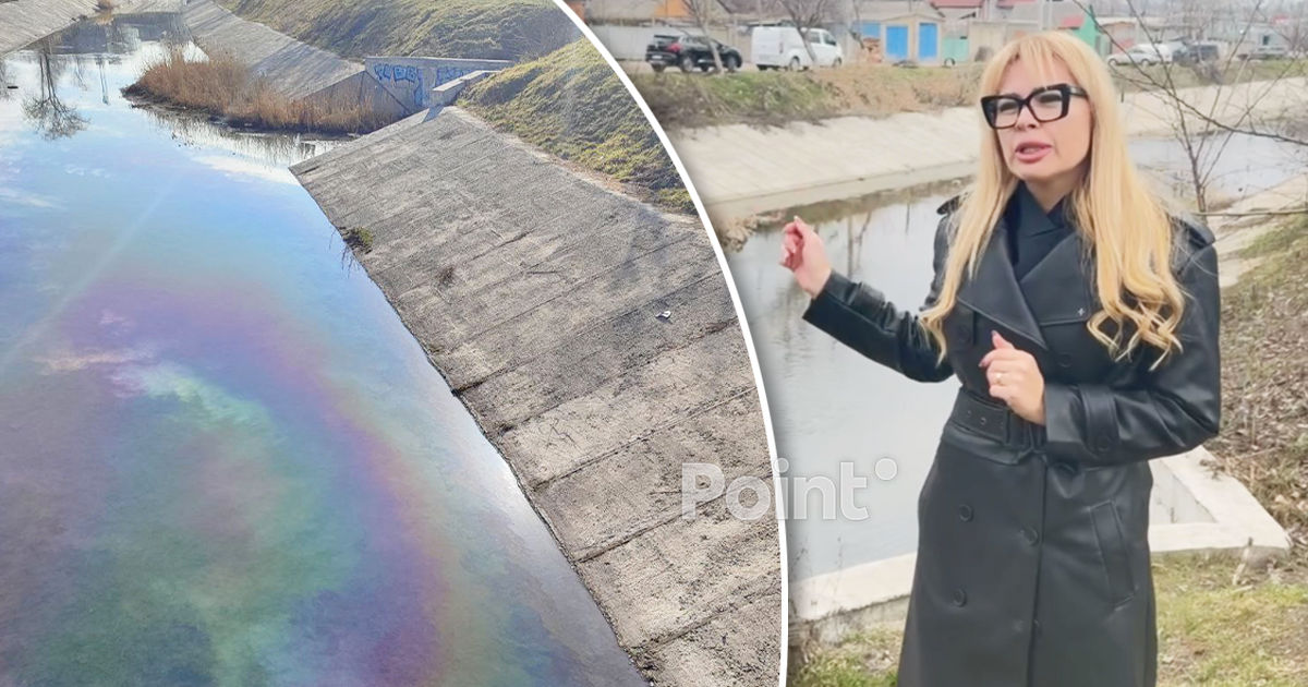 Apă-Canal Chișinău о масляных пятнах на реке Бык: Ощущается запах нефтепродуктов.
