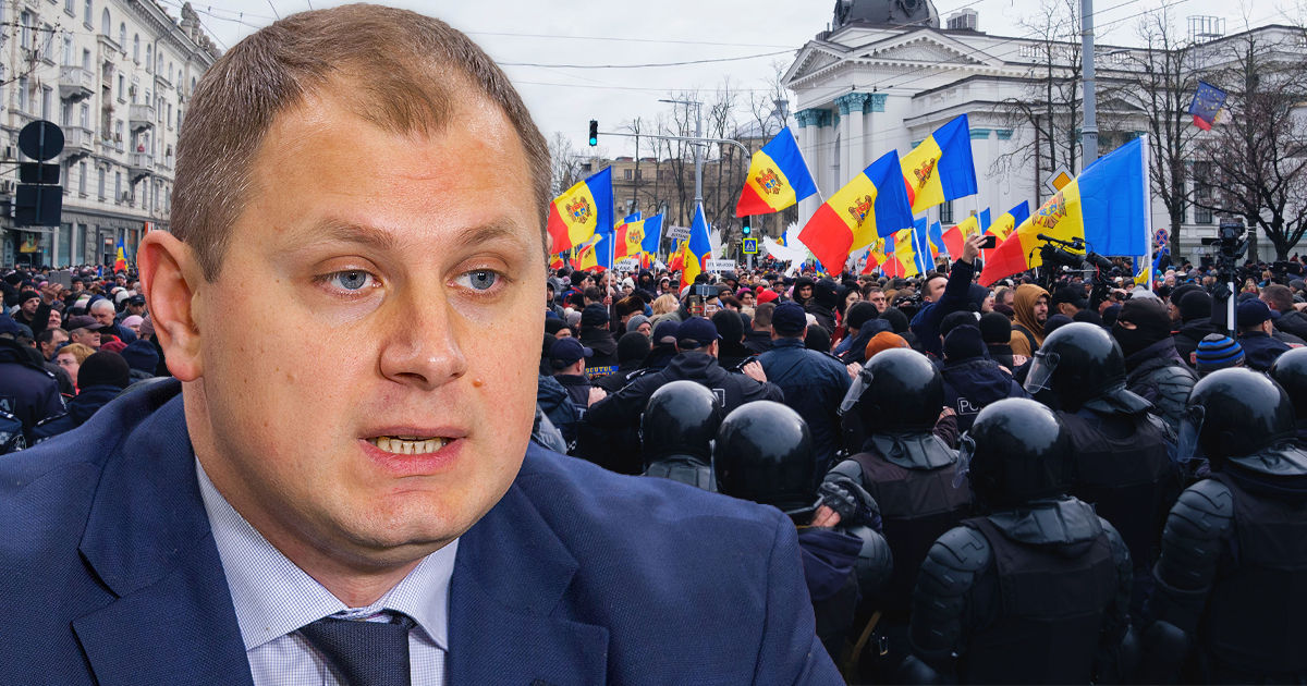 Глигор: Пока в стране действует ЧП, протесты нужно запретить. Коллаж: Point.md